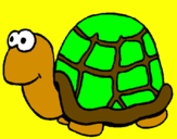 Coloring page Turtle painted byGIULIA