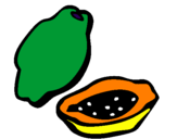 Coloring page Papaya painted bydiizmariie