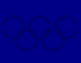 Coloring page Olympic rings painted byalessio