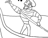 Coloring page Gondolier painted bynick