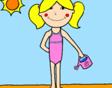Coloring page Summer 7 painted bybeth