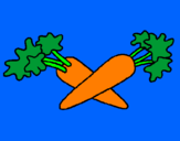 Coloring page carrots painted bydaniel