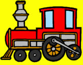 Coloring page Train painted bymb
