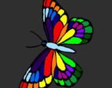 Coloring page Butterfly painted byaaricia