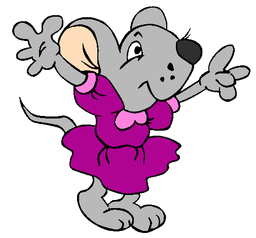 Rat wearing dress