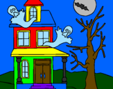 Coloring page Ghost house painted bytaynara