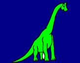 Coloring page Brachiosaurus painted byviraj