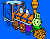 Coloring page Train painted bydaniel