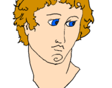 Coloring page Bust of Alexander the Great painted byBilly Bob Joe