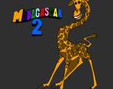 Coloring page Madagascar 2 Melman painted byopaa