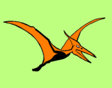 Coloring page Pterodactyl painted byJUAN DAVID