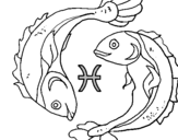 Coloring page Pisces painted byo26ur6u