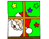 Coloring page Santa Claus painted bygerry