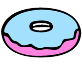 Coloring page Doughnut painted byVIRIDIANA