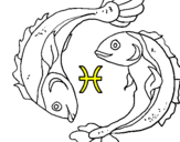Coloring page Pisces painted byo26ur