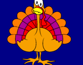 Coloring page Turkey painted bypablo