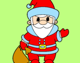Coloring page Father Christmas 4 painted byJUAN DAVID