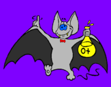 Coloring page Boozing bat painted byjordy