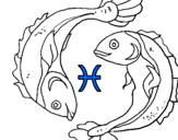 Coloring page Pisces painted byp6kth