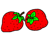 Coloring page strawberries painted byuuiprf