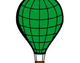 Coloring page Hot-air balloon painted byBill