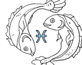 Coloring page Pisces painted byp6kt
