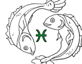 Coloring page Pisces painted byp6kthg23