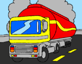 Coloring page Tanker painted bysebastian