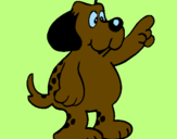 Coloring page Dog 10 painted byJUAN DAVID