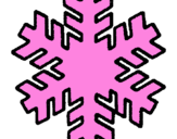Coloring page Snowflake painted byygn