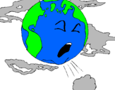Coloring page Sick Earth painted byRyan