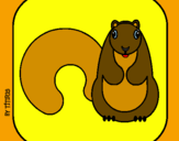 Coloring page Squirrel II painted byJUAN DAVID