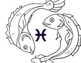Coloring page Pisces painted byp1