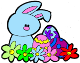 Coloring page Easter Bunny painted byVIRIDIANA