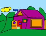 Coloring page House 7 painted byo7wp