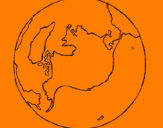 Coloring page Planet Earth painted bydorplanetearth
