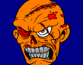 Coloring page Zombie painted bysonbi