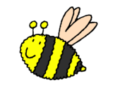 Coloring page Bee 4 painted byVIRIDIANA
