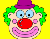Coloring page Clown painted byJUAN DAVID