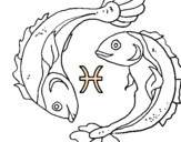 Coloring page Pisces painted byu1