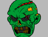 Coloring page Zombie painted bykirstybiggs