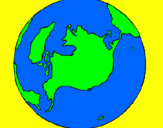 Coloring page Planet Earth painted byJUAN DAVID