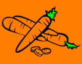 Coloring page Carrots II painted byLeah
