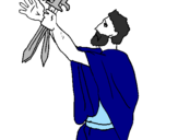 Coloring page The father of the Horatii painted byJULIA