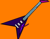 Coloring page Electric guitar II painted byPriyanshi..!! :D