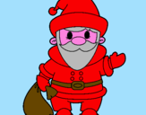 Coloring page Father Christmas 4 painted byAna