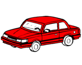 Coloring page Classic car painted byuy