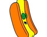 Coloring page Hot dog painted bygabriela