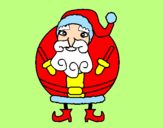 Coloring page Father Christmas painted byJUAN DAVID