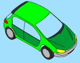 Coloring page Car seen from above painted bywalit